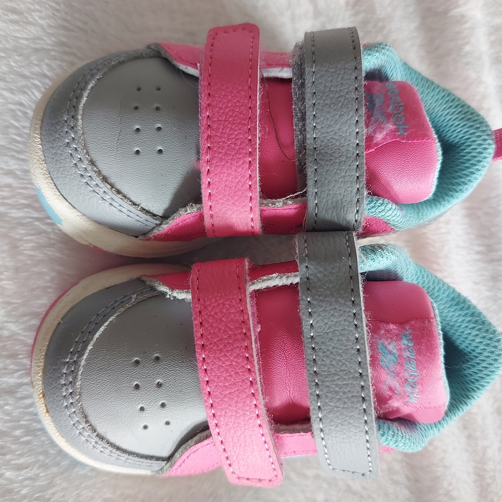 **3 Listings $40**                       Kids Pink and Gray Weebok Sneakers